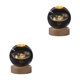 thumbnail image 1 of Advancent Exquisita Base LED artesanal que combina durabilidad y elegancia bola lámpara de luz nocturna soporte de resina para teléfono Sistema Sistema solar 2Conjunto, 1 of 6