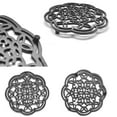 thumbnail image 6 of Round Cast Iron Trivet Iron Heat-Insulation Trivet Non- Potholders Vintage Pattern for Kitchen Dining Table Decor, 6 of 8