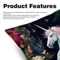 thumbnail image 2 of Unicorn Elegant Velvet Covers - Set of 2, Decorative Bed Pillow Cases with Unique Patterns for Home Decor, Available in 16x16, 18x18, and 20x20 Inches, 2 of 6