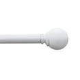 thumbnail image 1 of Mainstays 1” White Ball Adjustable Curtain Rod, 30”-84”, 1 of 4