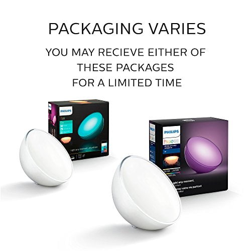 philips hue go portable dimmable led smart light table lamp