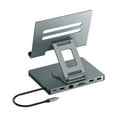 thumbnail image 3 of Foldable Rotating Laptop Stand With Type C Adapter 100W Charging RJ45 Networking, 3 of 13
