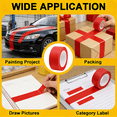 thumbnail image 6 of CCOCC 2026 New 2 Inch Wide Masking Tape, Black Painters Tape, Multi-Use Tape for Home Wall Painting, Building, School Stationery, Labeling, Edge Finishing, 2 Inches X 55 Yards (Red), 6 of 6