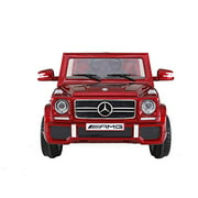 Kids Ride on Powered Car Licensed Mercedes-Benz G65 2x45W Motor 12V Remote Controller, mp3 Player /USB/TF Cards Bluetooth Foot pendal for Ages 3 up-Red