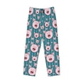 thumbnail image 2 of Vsdgher Funny Pig Faces Print Mens Pajama Pants Sleep & Lounge Pants, PJ Bottoms With elastic waistb and Pockets, 2 of 5