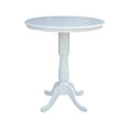 thumbnail image 6 of 36" Solid Wood Round Top Pedestal Table - 40.9"H - Pecan, 6 of 8