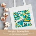 thumbnail image 5 of 13.78 "x15.75" reusable grocery shopping canvas bags for both travel and daily use, 5 of 6
