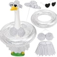 thumbnail image 2 of Porch Goose Clothes 23 In, Porch Goose Outfits, Big White Gooses Sculpture Decor Set, Polyester Waterproof for Patio Lawn Daily Decor, Ccwuwei, 2 of 9