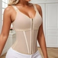 thumbnail image 5 of LEKDFST Beige Waist Trainer Corset for Women Tummy Control Sport Workout Body Shaper Vest Womens Postpartum Gym Zipper and Hooks Corset Tops S, 5 of 7