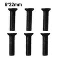 thumbnail image 6 of 6Pcs M5/M6 22mm Left Hand Thread Drill Chuck Shank Adapter Fixing Screws - Metal Black Replacement Parts, 6 of 9