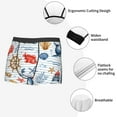 thumbnail image 5 of Kdxio Men's Boxer Briefs with Watercolor Nautical Print - Comfortable and Breathable Underwear for Everyday Wear, 5 of 7