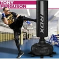 thumbnail image 6 of RDX XXL 330LBS Freestanding Punching Bag with Cover & Gloves – 72” Adult Heavy Pedestal Punch Bag Set - 17 Suction Cup 8 Extended Legs Stand Base - Kick Boxing MMA Muay Thai Home Gym Fitness Training, 6 of 9
