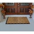 thumbnail image 3 of A1 Home Collections Orgee Black/Beige, Rubber Coir Outdoor Doormat, 30' x 48', Non-Slip Backing, 3 of 6
