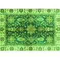 thumbnail image 1 of Ahgly Company Indoor Rectangle Oriental Green Traditional Area Rugs, 2' x 4', 1 of 4