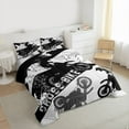 thumbnail image 3 of Homewish Speed Cross Bike Full Size Comforter Sets,Extreme Sport Bedding Comforter Set,Gray White Black Bedding Sets For Boys Kids,Breathable Home Decor Reversible,3 Pieces, 3 of 8