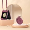 thumbnail image 4 of Allytechgroup Premium Galaxy Z Flip 5 5G Case Wallet - Stylish Phone Case for Samsung Galaxy Z Flip 5 with Ring Holder Shoulder Strap Hand Strap RFID Blocking Case for Girls Women, Winered, 4 of 8