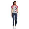 thumbnail image 2 of Women's Mickey Graphic Short Sleeve Raglan T-Shirt, 2 of 5