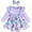 Purple, variant on LAPAKIDS Newborn Infant Baby Girl Dresses 0-3 Months Long Sleeve Butterfly Print Romper Dress with Headband 2Pcs Outfit Clothes