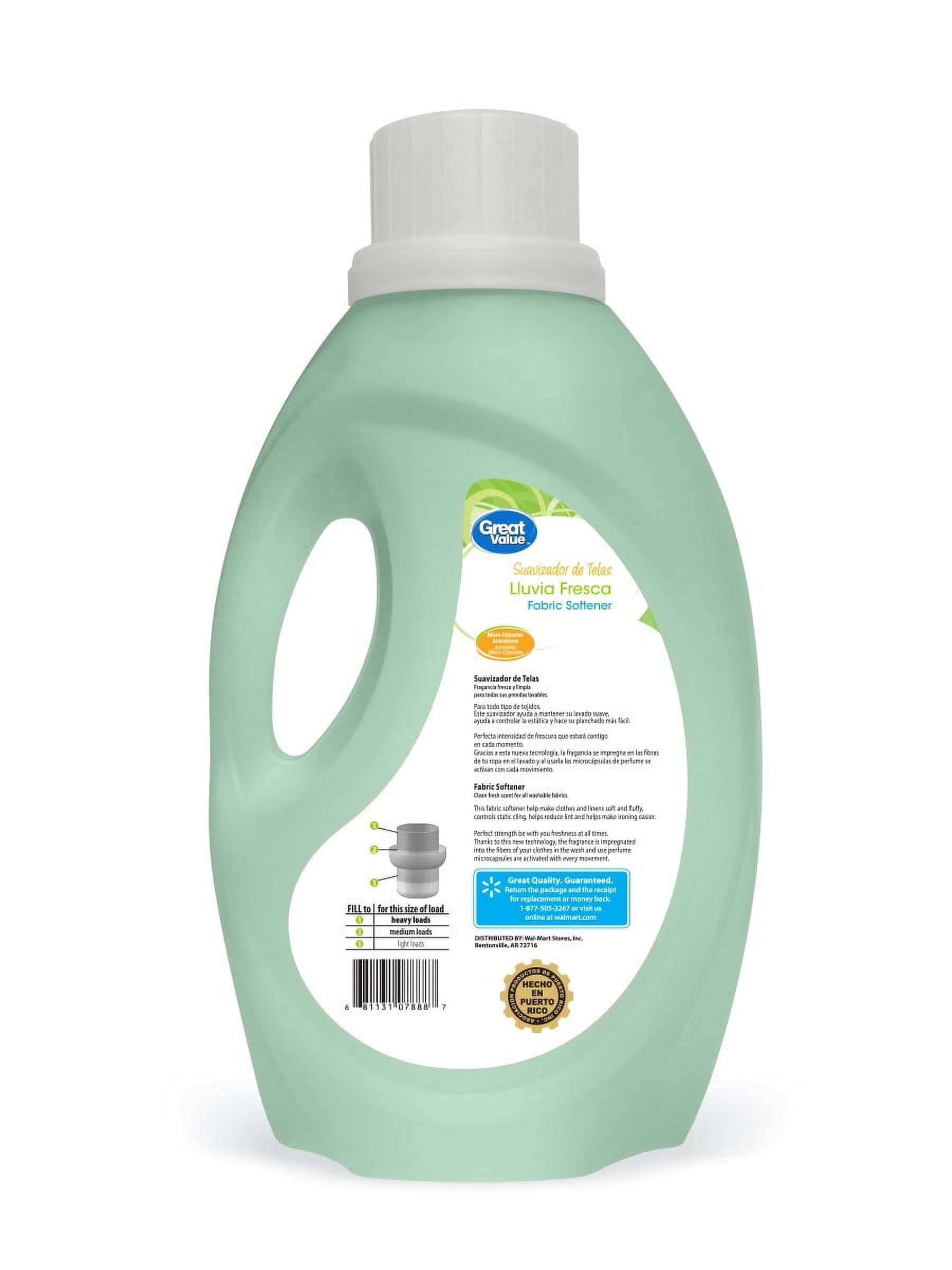Great Value Fabric Softener Lluvia Fresca 56 FL Oz