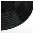 thumbnail image 2 of Bucket Hat Faux Leather Bucket Hats PU Leather Solid Top Men's And Women's Fashion Bucket Cap Panama Fisherman Caps
--------
,Simple but Exquisite, 2 of 3