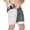 Dark Gray, variant on TopLLC Mens Shorts, Men's Trousers Half Shorts Pants Men's Double Layer Sports Shorts Gym And Training Quick Dry Five Pants