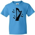 thumbnail image 3 of Inktastic Harp Silhouette Music Gift Youth T-Shirt, 3 of 5