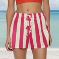 thumbnail image 2 of Striped Shorts for Women 2026 Summer Casual Lightweight Elastic Waist Color Block Beach Shorts Loungewear, 2 of 4