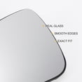 thumbnail image 4 of Reemplazo de vidrio de espejo retrovisor del lado izquierdo del conductor, vidrio calefaccionado blanco con respaldo, adecuado para Dacia Duster, 4 of 6