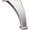 Brushed Chrome, variant on Hardware Resources 89101 4-1/8" Tall Curved Metal Furniture Leg - Nickel