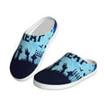 thumbnail image 2 of KLL Halloween Trick Or Treat Pattern Adult Unisex Cozy Slippers,Fuzzy Slip-on Slippers TPR Sole Slippers Comfort Plush Home Footwear for Indoor & Outdoor-46/47, 2 of 7