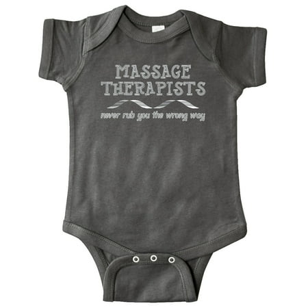 

Inktastic Massage Therapists Ribbon White Gift Baby Boy or Baby Girl Bodysuit