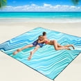 thumbnail image 1 of Manta de playa WIWIGO impermeable a prueba de arena 200x210 cm, 1 of 6