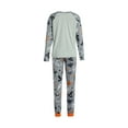 thumbnail image 3 of Aunavey Family Pajamas Matching Sets Halloween Pumpkin Bat Ghost Matching Pjs Sleepwear, 3 of 8