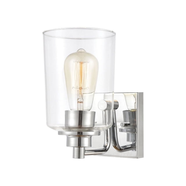 Robins - One Light Bath Vanity Polished Chrome Finish With Clear Glass-Bathroom