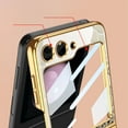 thumbnail image 6 of Frusde Compatible with Samsung Galaxy Z Flip 5 Case with Screen Protector Plating Ultra-Thin Shockproof Case-D, 6 of 9