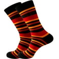 thumbnail image 3 of Weikingp Crew Socks for Women, Adult Unisex Stripe Stripe Colorful Street Personality Medium Socks, White Crew Socks Men, White Socks Women Crew, Womens Crew Socks Size E, 3 of 3