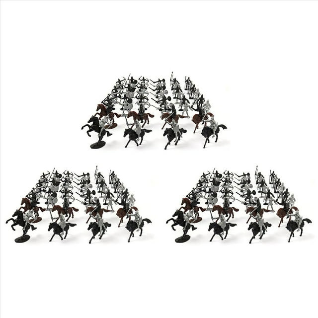 156 Unids CaballeríA Medieval Caballo de Guerra Soldado Modelo Soldado Romano Antiguo Guerrero Medieval Modelo Figuras de AccióN Juguetes