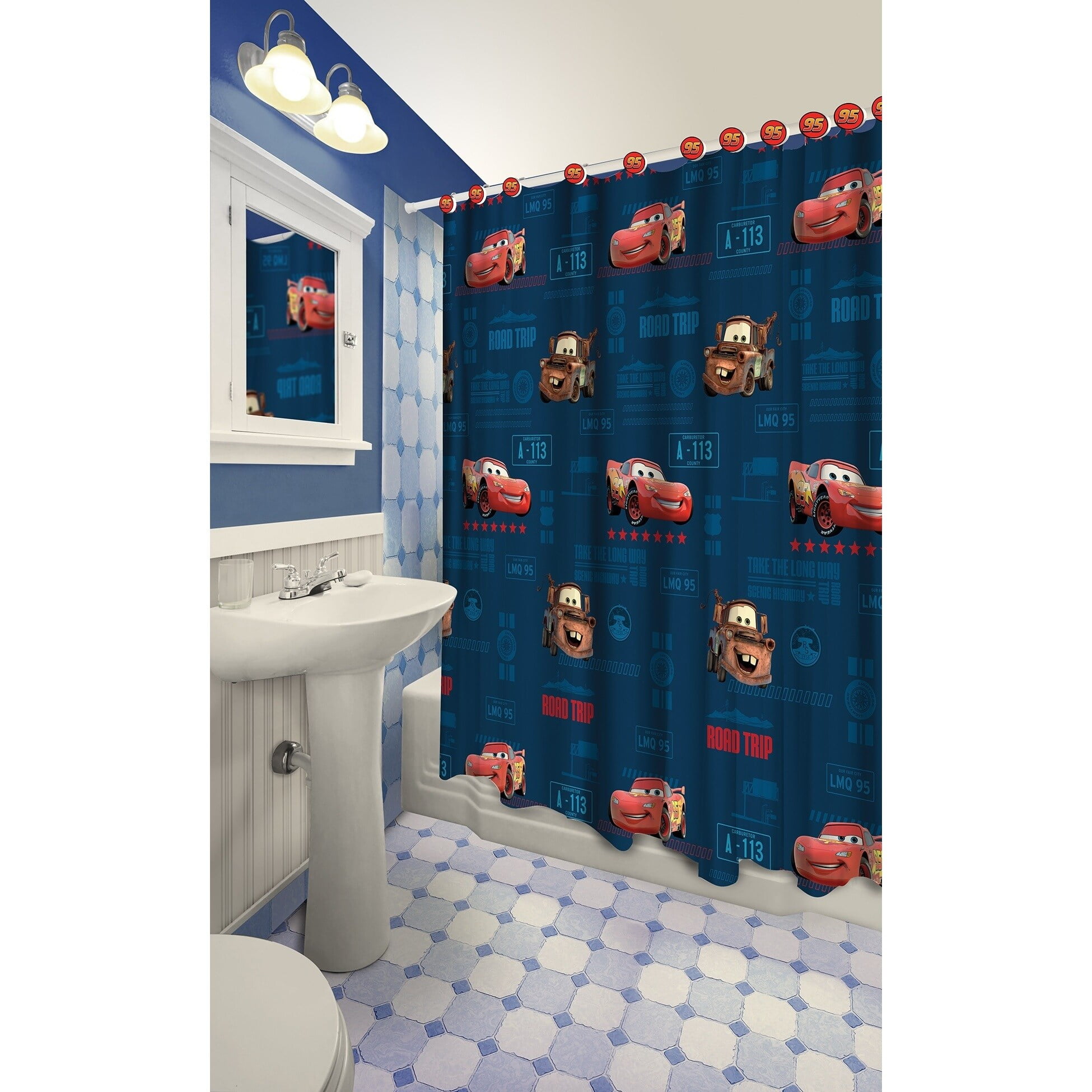 Lightning mcqueen 2024 bathroom set