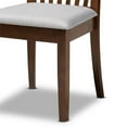 thumbnail image 6 of Bowery Hill Grey and Walnut Brown Finished Wood 5-Piece Dining Set, 6 of 9