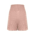 thumbnail image 6 of Flowy Shorts for Women Women's Summer Fashion Solid Color Drawstring Shorts New Khaki M, 6 of 8