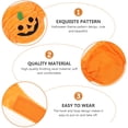 thumbnail image 3 of HEATSHAKING 1Set Orange Knitting Wool Pumpkin Shaped Hat for Pet Cat Photo Prop, 3 of 6