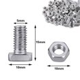 thumbnail image 2 of Set 50Pcs Aluminium Nuts Set Greenhouse Rust Proof Nuts for Patio Greenhouse Accessories, 2 of 8