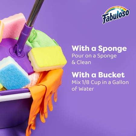 FABULOSO 2X MULTI-PURPOSE CLEANER BLEACH ALTERNATIVE, SPRING FRESH SCENT, 56 FL OZ