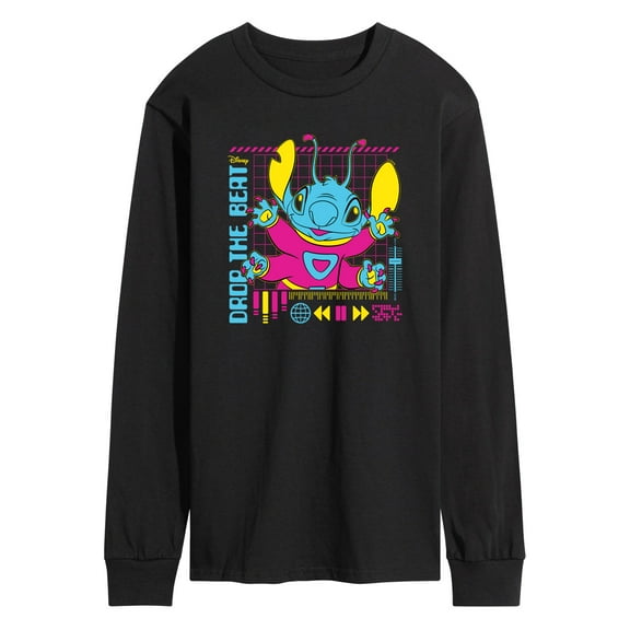 Disney - Lilo & Stitch - Drop The Beat - Men's Long Sleeve T-Shirt