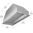 thumbnail image 4 of Ancona Chef Built-In Range Hood 34" in Stainless Steel, 4 of 4