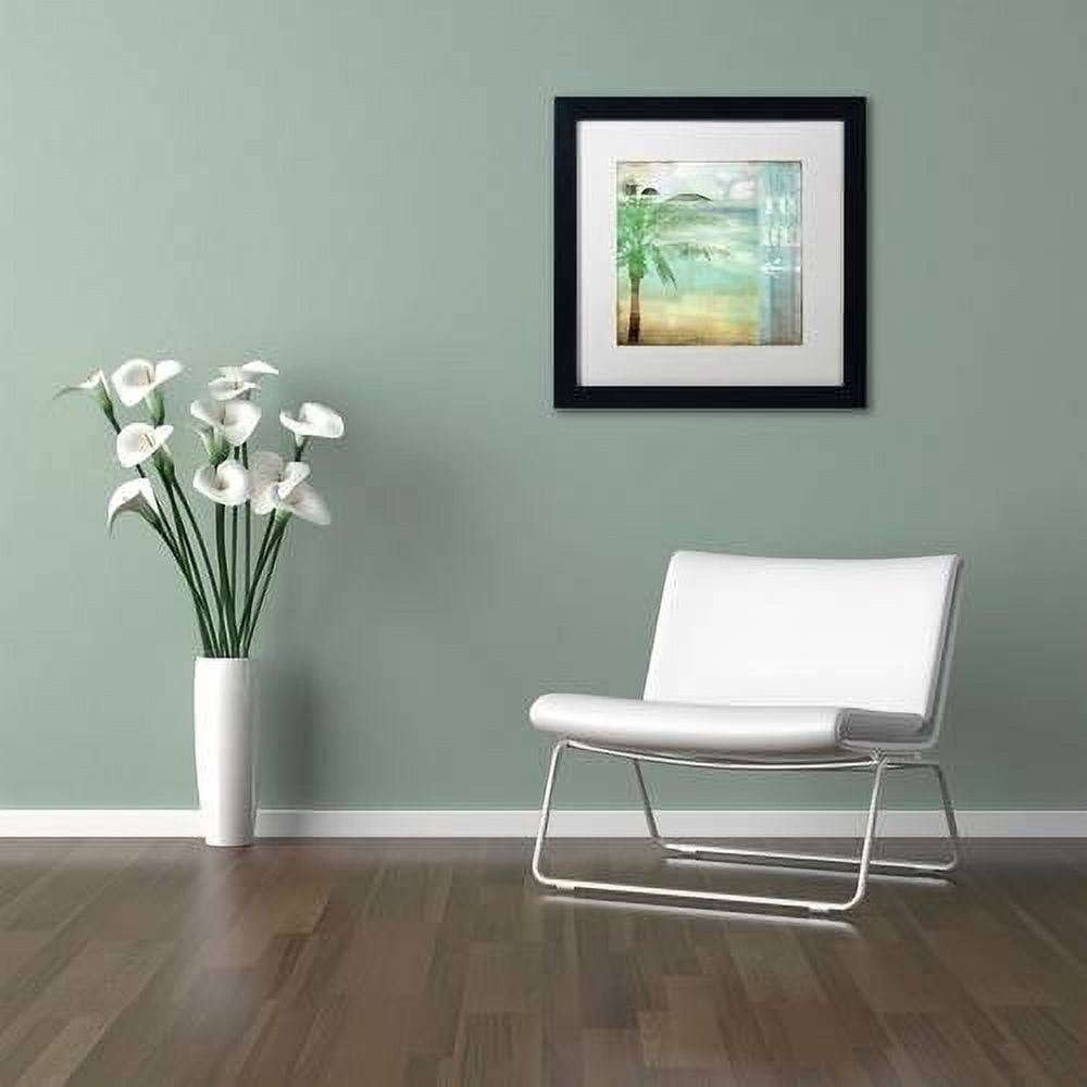 Trademark Fine Art "By the Sea III" Canvas Art by Color Bakery White Matte, Black Frame
