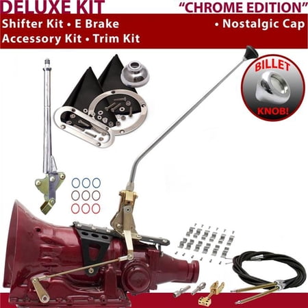 American Shifter FMX Shifter Kit Chrome 16 in. E Brake Cable Clamp Trim Kit for F23E3