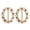E, variant on enjoywould 1 Pair Alloy T-shirt Clips Clothes Buckles Top Rings Flower Butterfly Shape Anti-slip Anti-rust Faux Pearl Decor T-shirt Knot Fasteners
