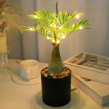 

DMDUOU Tree Holiday Lights Led Twig Lights Simulation Plant Led Night Light Usb Potted Plant Lights Simulation Plant Potted Plant Lights Green