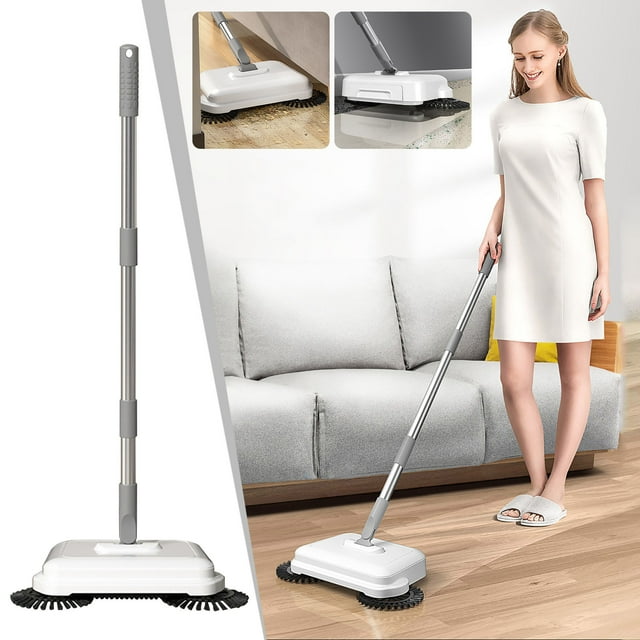 PRETXORVE Balayeuse à Pousser à la Main pour la Maison, Machine de Balayage et de Lavage, Aspirateur